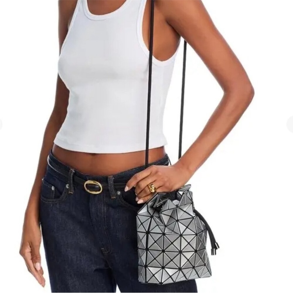 Issey Miyake  Bao Bao Silver Geometric Sling Bag